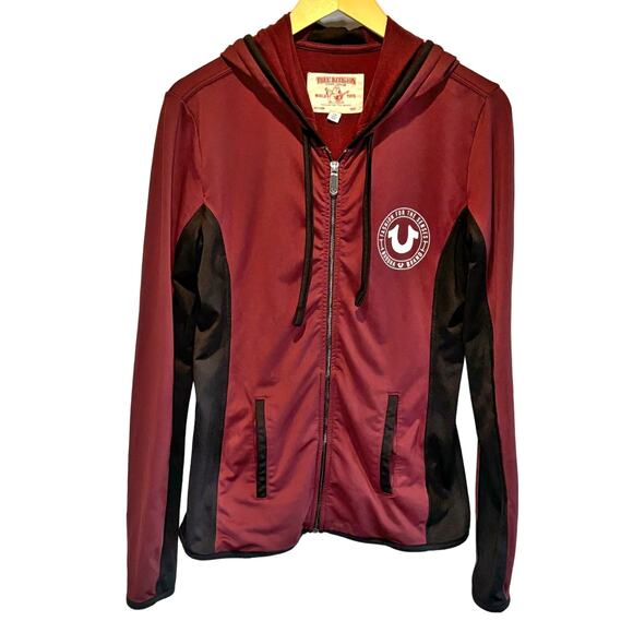 True Religion Logo Zip Hoodie - size Large - Picture 1 of 8